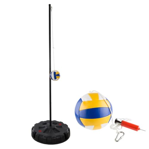 HEY! PLAY! Portable Tetherball Set with Heavy Base - Complete Outdoor Tetherball Ball and Rope Play Set for Home or Playground Equipment for Schools by HEY! PLAY! - Used condition - US$102.85