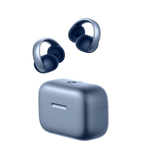 Anker Soundcore AeroClip（Bluetooth 5.4）【オープンイヤー型ワイヤレスイヤホン/イヤーカフ/ IP55 防塵・防水規格 / 最大32時間再生 / マルチポイント接続】スカイブルー