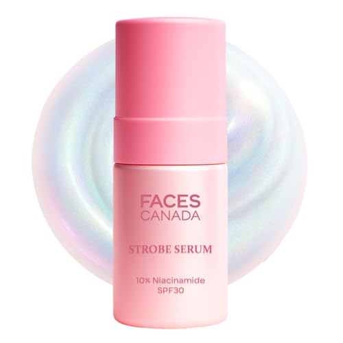 Image of FACES CANADA Strobe Serum - 27ml | Brightening Serum + Strobe Cream + SPF 30 Sunscreen | 10% Niacinamide | Removes Dark Spots & Hyperpigmentation | GlowLift Complex | Instant Glow