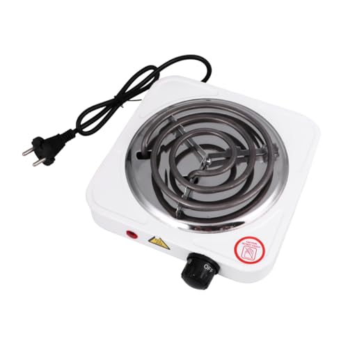 NOLITOY Estufa Eléctrica Portátil Ajustable con Quemador Único de Bobina Protección contra Sobrecalentamiento para Camping y Uso Doméstico