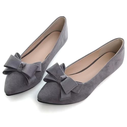 Image of SAILING LU Women's Bow-Knot Pointed Toe Ballet Flats