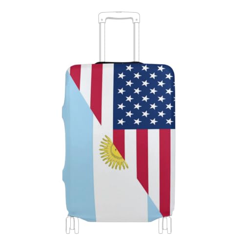 Housse de valise drapeau USA Argentine XL élastique pour bagage 29-32 pouces