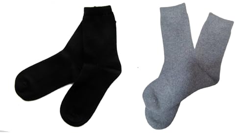 Image of Pure Cashmere Women Men Unisex Ankle Short Causal Thick Socks, Smooth Toes and Heel Sewed by Handwork
