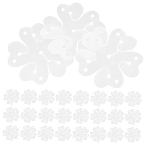 TOVINANNA 150個透明プラスチック製バルーンクリップ 花形デザイン バルーンアーチ用固定具 結婚式 誕生日 パーティー飾り付け用風船留め具