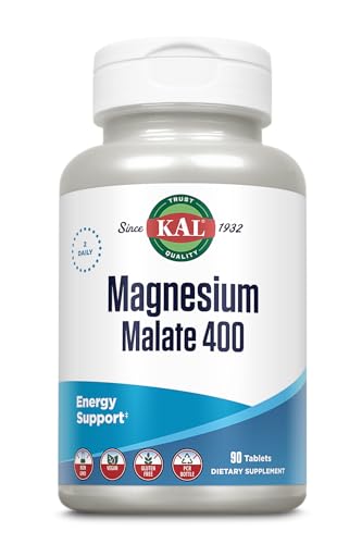 Malate Magnesium - 90 comprimidos. Apto para veganos. Sin gluten