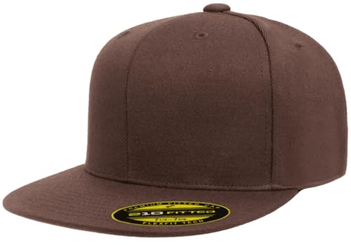 Image of Flexfit Men's Flexfit 210 Fitted Flat Bill Cap Hat