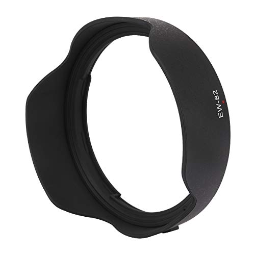 Haoge Bayonet Lens Hood para Canon EF 16-35mm f4L is USM Reemplaza Canon EW-82 miniatura 6