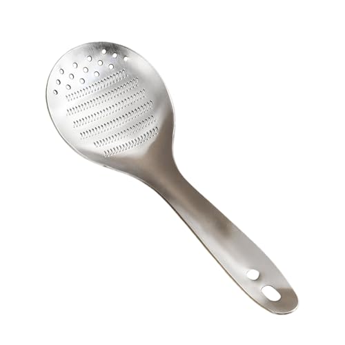 Broyeur de gingembre | Acier inoxydable robuste professionnel portable – Cuillère broyeur de citron, pour noix de muscade, fruits, légumes, coriandre