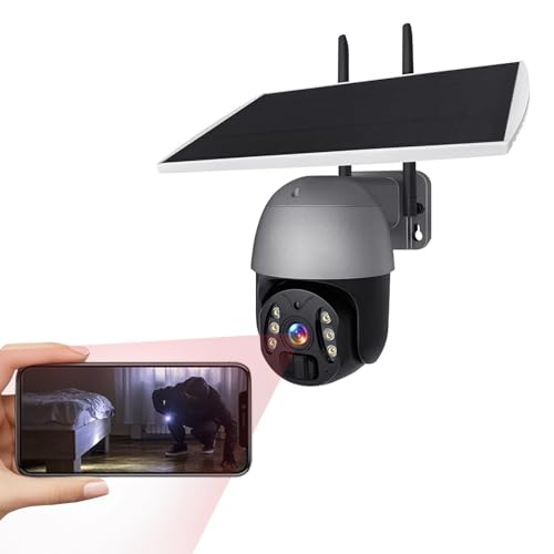 Nixiara Cámara WiFi inalámbrica para exteriores, cámara de seguridad WiFi 1080P, alarma PIR de 3 millones de monitores de audio de 2 vías para garaje