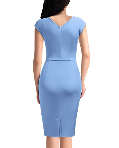 Image of Miusol Women's Vintage Slim Style Sleeveless Business Pencil Dress