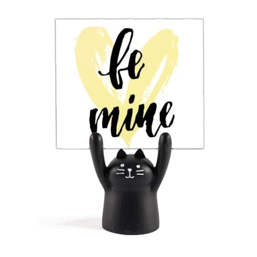 Support pour mémo Be Mine avec citation d'amour jaune pour bureau