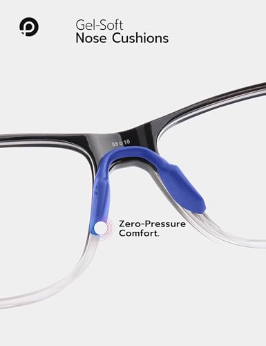 Image of 2 Pieces Replacement Nose Pads for Oakley Activate OX8173 / Activate Asian Fit OX8169F - Blue + Black Euro Fit