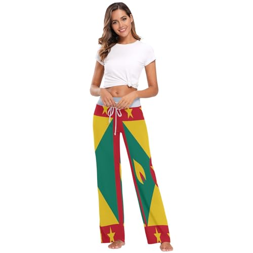 Pantalon de pyjama femme Grenade en taille M avec cordon