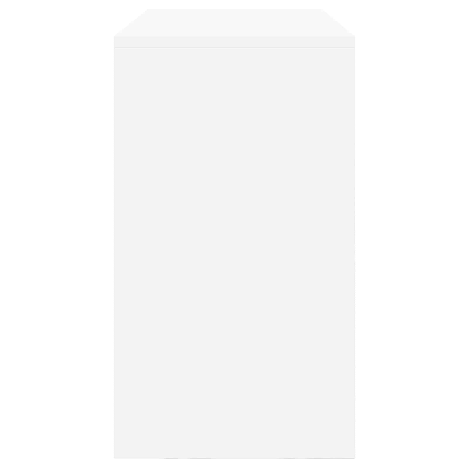 Aufbewahrungsschrank Weiß 90x40x70 cm Stahl pulverbeschichtet mit abschließbaren Türen für Büro und Büroorganisation