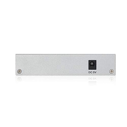 Image of Zyxel 5-Port Network Switch | Web Managed Gigabit Ethernet Splitter| 5X GbE Ports | QoS, Link Aggregation, VLAN, IGMP Snooping | Fanless | Desktop [GS1200-5v3]