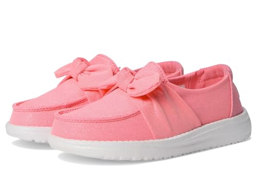 Mocassin Fille HEYDUDE Wendy Bow Toile Pailletée Confort Enfant