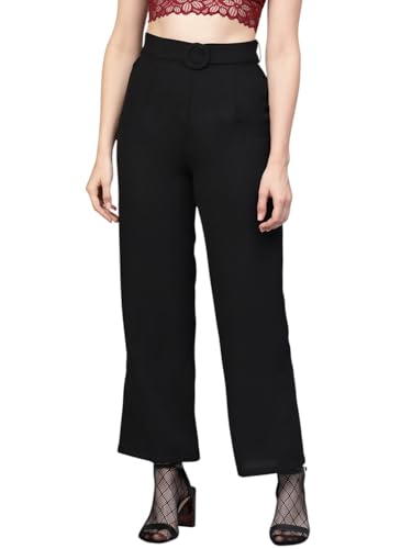 Image of Sassafras Women Flared Buckle Belted Pant