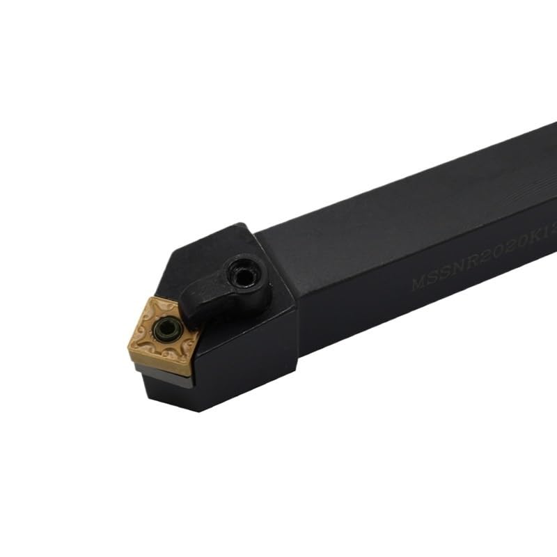 1pc MSSNR1616H12 MSSNR2020K12 45 Degree External Turning Tool Indexable Lathe Tools Lathe Inserts Holder CNC Turning Tool(MSSNR1616H12)