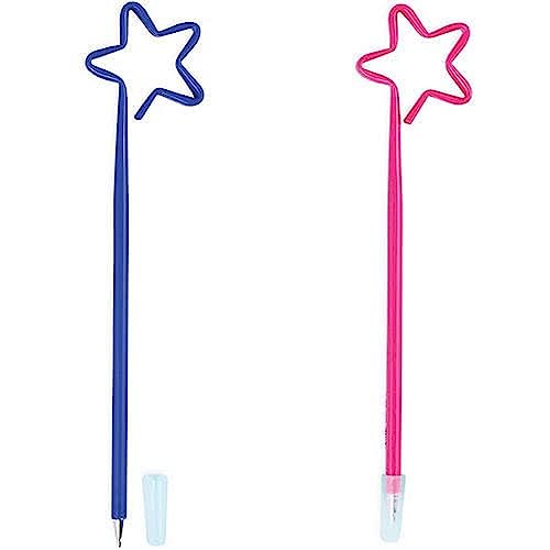 Stylos Star Amscan en lot de 8 pour corriger le manque de couleur sur vos cahiers