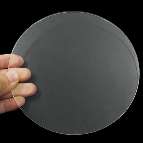 Image of Hitefu Clear Circle Acrylic Sheets, 6 Inch, 10 Packs, 3mm Thick | Transparent Plexiglass, For Signs & Photo Frames, Art Craft & DIY Display Projects