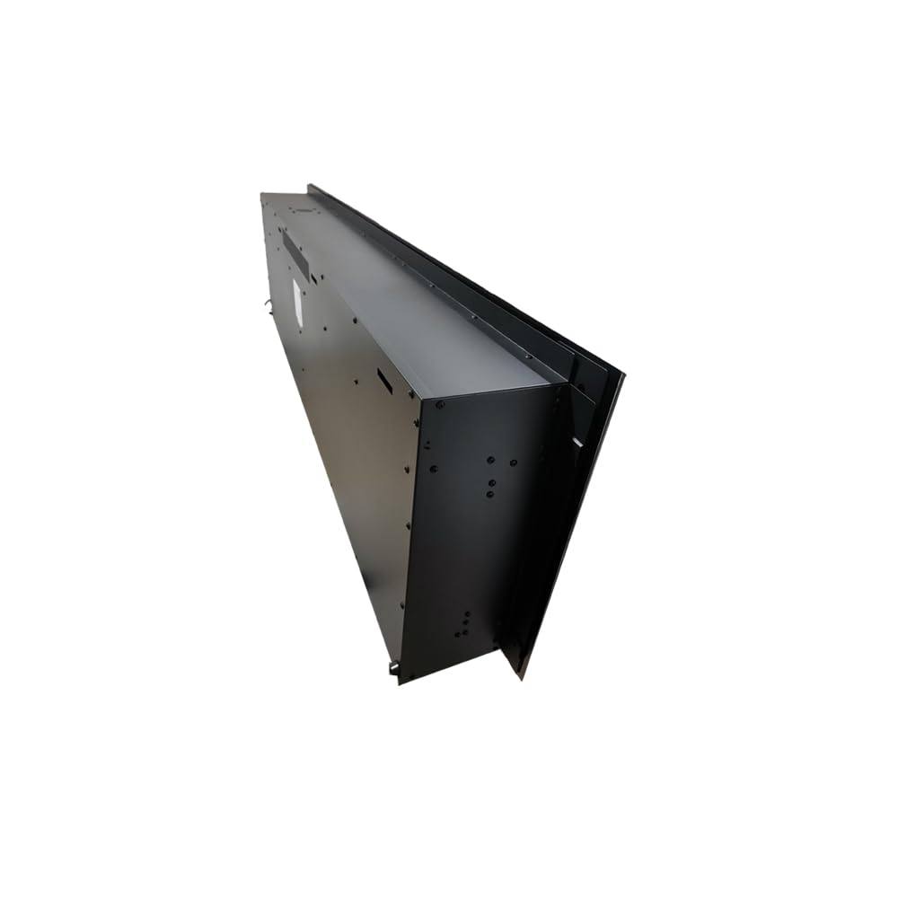 Kominek elektryczny ścienny 3D ElectricSun PAULA szkło mały czarny 122x45cm