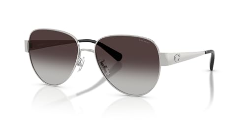 Image of Coach womens Hc7186 Aviator Sunglasses