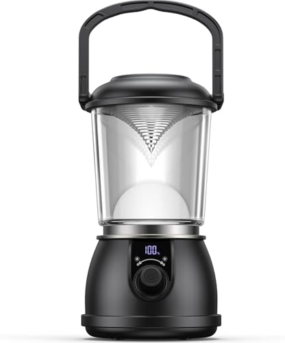Camping Lantern Rechargeable, Up to 336H Running Time Super Tent Light, 15000mAh/1500LM Emergency Light for Hurricane, Power Outages, Home, Hiking, IPX5 Water-Resistant