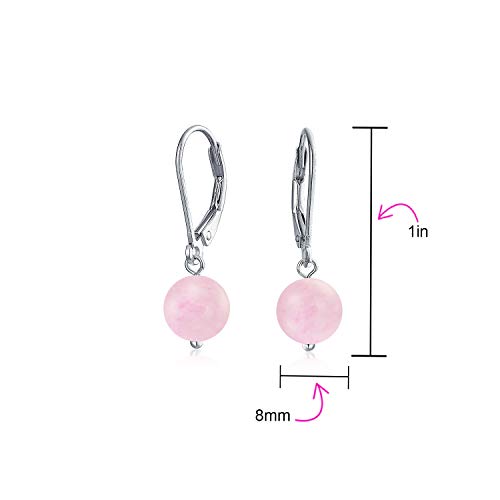 Pendientes de plata .925 con piedra redonda ideales para regalar 4