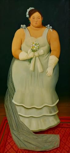 Estampes de Fernando Botero Beautiful Bride impression sur toile haut de gamme