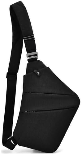 SUNSEATON Mochila de Hombro, Bandolera para Hombres y Mujeres, Bolsa Ligera de Mochila para Escuela Senderismo Camping Ciclismo Gimnasio etc (Negro)