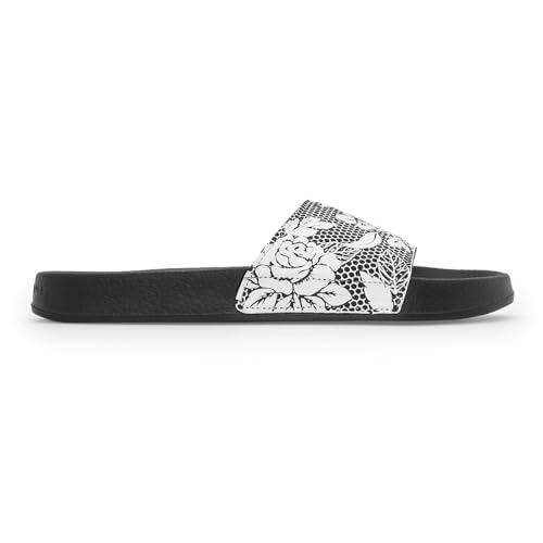 Image of Red Tape Womens Sliders in Slate Blue | Casual Pool Sliders | SLATE BLUE | 3 UK