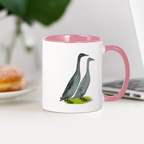 Taza de cerámica azul 11 oz miniatura 4