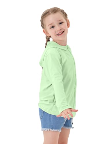 Image of TAGIHOO Kids Active Zipper Sun Protection Jacket Boys Girls Hooded Cooling Shirt Pockets Fishing Running Outdoor