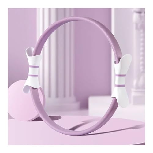 Yoga Circle Pilates Circle Ben Trainer Ryggtränare Fitness Träningsutrustning bygger kärnstyrka och flexibilitet Stödjer ett brett utbud av övningar idealiska for hemmagym och studioträning(PURPLE,1PC