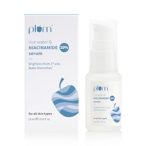 Plum 10% Niacinamide Serum with Rice Water | Provides Clear, Glow...