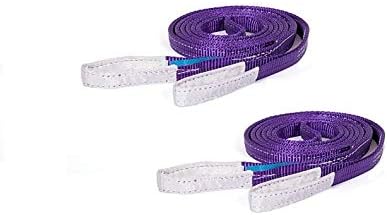 Amazon ベルトスリング 25mm巾 8m ポリエステルスリングベルト2pcsセット 荷締め ラチェットベルト