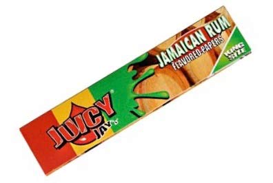 Jamaican Rum Flavoured King Size Slim Smoking Paper (32 Leaves) by Juicy Jay's