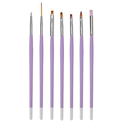 Miniatura 2 de 7 bolígrafos acrílicos de uñas de gel UV para pintura + 2 paquetes de diamantes de imitación de cristal holográfico AB para manicura, decoración de