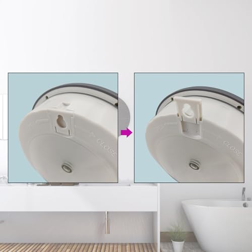 Reloj de baño silencioso con ventosa e impermeable para ducha y cocina 8
