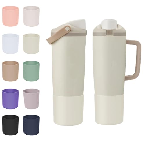 CHEMLLC Protective Silicone Boots for Owala 30oz & 40oz FreeSip Sway Bottles & Tumblers Anti-Slip Protective Sleeve for Owala Water Bottle (Lightly Toasted)