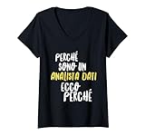 Photo Gallery donna analista dati maglia testo divertente mestiere uomo ragazzo maglietta con collo a v Photo Gallery donna analista dati maglia testo divertente mestiere uomo ragazzo maglietta con collo a v
