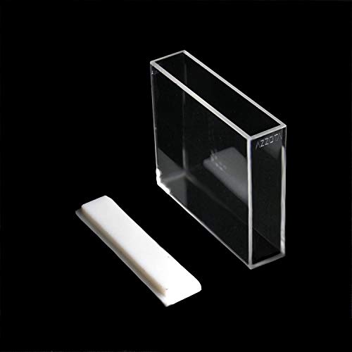 Azzota 50mm Pathlength Optical Glass Fluorometer Cuvette - 17.5ml, Four (4) sides clear