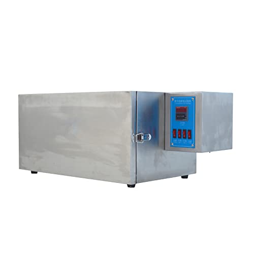 DINENOVATE UV Aging Test Chamber 110V 304 Stainless Steel UV Accelerated Weathering Tester 5.9"-9.8" Test Distance for Leather Plastic Rubber Cloth