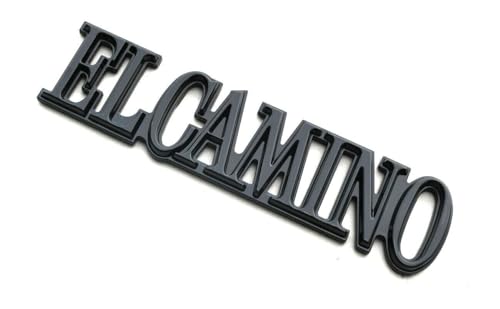 Image of 2Pcs Fit for 1978-1987 El Camino Quarter Panel Emblem 3D Badge Nameplate Letter Replacement for El Camino (Gloss Black)