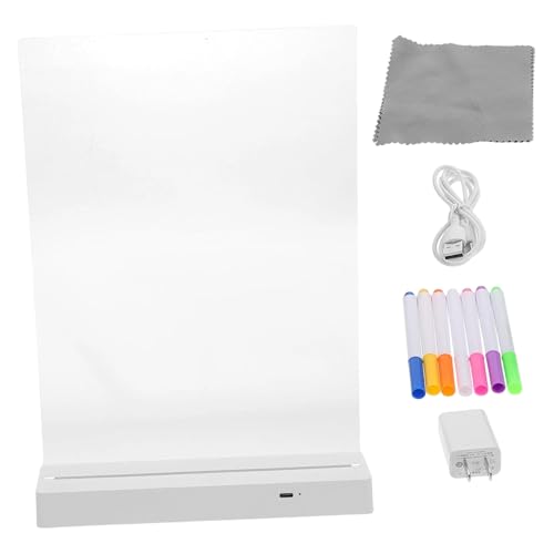 Tablero de dibujo LED para niños - Pizarra de borrado en seco | Batería de 1200 MAh, útiles de escritura para niños y niñas, preescolares, guarderías, aulas, escuela en casa,