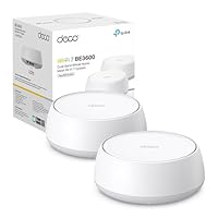 TP-Link WiFi 7 Deco BE25 Mesh WiFi, BE3600Mbps Dual-Band, Router, AP, 2 Porte Ethernet di 2,5 Gbps, 4 Antenne Interne, MLO, AI-Roaming, HomeShield, Funziona con Qualsiasi ISP, Modem e Alexa, 2pz