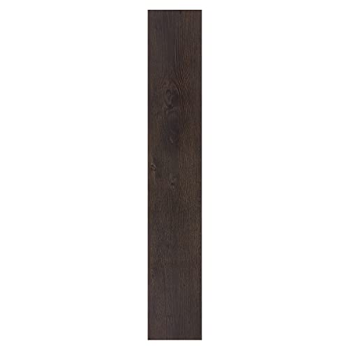 Vinyl Peel and Stick Floor Tile, Self-Adhesive Wood Plank, 10-Pack (15 Square Feet) - 6 Inch Width, 36 Inch Length, 1.2mm - Espresso - Easy DIY Nexus Planks for Any Room by Achim Home Decor