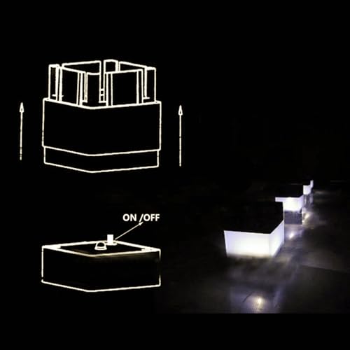 Luces solares para valla de 8 unidades, apliques LED exteriores e impermeables 6