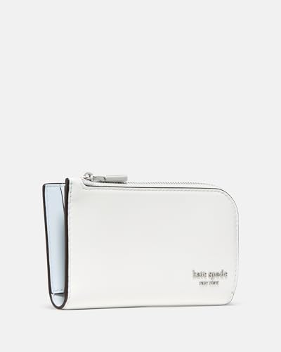 Image of kate spade new york Devin I Love You Script Embossed Leather Small Slim Bifold Wallet