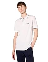 BOSS Men's Paddy Pro Polo Shirt, Crisp White, Small